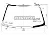 XYG KE120-CL LFW/X Стекло лобовое в клей без полосы TOYOTA COROLLA 4D/SPRINTER CARIB W 95-02