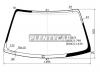 XYG KE120LFW/X Стекло лобовое в клей TOYOTA COROLLA 4D/SPRINTER CARIB W 95-02