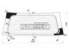 XYG KE120W-5RW/H/X Стекло заднее (крышка багажника) с обогревом TOYOTA COROLLA FIELDER 5D WAGON 2001-