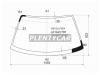 XYG KE122LFW/X Стекло лобовое в клей TOYOTA COROLLA LEVIN/SPRINTER TRUENO COUPE 95-