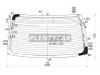 XYG KE130RW/H/X Стекло заднее с обогревом TOYOTA COROLLA AXIO 4D #E14# 06-
