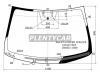 XYG KIA-K7-L-VCPSHLFW/H/X Стекло лобовое с обогревом щеток в клей KIA CADENZA/K7 4D 2010-