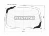 XYG KMCK520RWHX Стекло заднее с обогревом KIA K5 20-