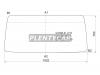XYG KOMBI-81LFW Стекло лобовое в резинку VOLKSWAGEN TRANSPORTER BENT T2 79-90