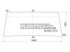 XYG L047LFW Стекло лобовое в резинку MITSUBISHI PAJERO 82-91/HYUNDAI GALLOPER 91-03 3/5D