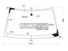 XYG L200-06-CL LFW/X Стекло лобовое в клей без полосы MITSUBISHI TRITON/L200 06-/PAJERO/MONTERO SPORT 08-