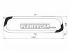 XYG L200-16 RW/H/X Стекло заднее с обогревом MITSUBISHI TRITON/L200 16-