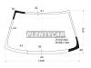 XYG LE24LFW/X Стекло лобовое в клей MITSUBISHI MIRAGE/COLT 3D HBK/2D CPE 91-95