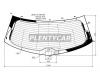 XYG LEON-12 RW/H/X Стекло заднеес обогревом SEAT LEON 2012-