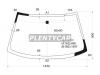 XYG LG41 LFW/X Стекло лобовое в клей MITSUBISHI MIRAGE/LANCER 4D 96-