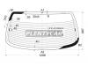 XYG LK10-4D RW/H/X Стекло заднее с обогревом TOYOTA ECHO/PLATZ 4D SEDAN 99-