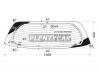 XYG LK10-5D RW/H/X Стекло заднее (крышка багажника) с обогревом TOYOTA VITZ/YARIS 3/5-DOOR 99-