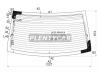 XYG LK30RW/H/X Стекло заднее с обогревом TOYOTA YARIS VITZ II/BELTA/VIOS 4D SEDAN 2006-
