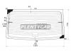 XYG LOGAN RW/H/X Стекло заднее с обогревом RENAULT LOGAN 4D SED 2005-