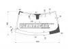 XYG LR4-12-VC LFW/X Стекло лобовое в клей LAND ROVER DISCOVERY 4 (LR4) 5D SUV 12-
