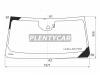 XYG LX22LSZLFWX Стекло лобовое (Одна камера/ Датчик дождя) Toyota Land Cruiser (J300) 21- / Lexus LX600 21-
