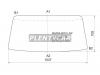 XYG MAZDA-W201LFW Стекло лобовое в резинку MAZDA TITAN CABOVER TRUCK 89-