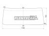 XYG MIGHTY LFW Стекло лобовое в резинку HYUNDAI MIGHTY/HD65/HD75/HD72 TRUCK 1999-
