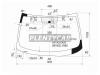 XYG MIT-GA3W-L-VCPSLFW/X Стекло лобовое в клей MITSUBISHI ASX/RVR 5D CROSSOVER 2010-
