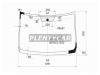 XYG NCP10LFW/X Стекло лобовое в клей TOYOTA RACTIS NCP10# 05-