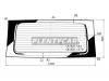 XYG NIC26RWHX Стекло заднее (Цвет зеленый/ Обогрев) Nissan Serena 10-16