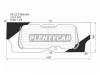 XYG NIC27RWHX Стекло заднее (Цвет зеленый/ Обогрев) Nissan Serena 16-19
