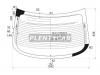 XYG NI-G11RW/H/X Стекло заднее с обогревом NISSAN ALMERA/BLUEBIRD SYLPHY 06-