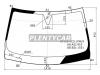 XYG NI-J50-VCSLFW/X Стекло лобовое в клей INFINITI EX35 2008-