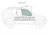 XYG NIVA01FDRH Стекло боковое опускное (Спереди/ Справа/ Цвет зеленый) Chevrolet Niva 98-