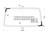 XYG NKR66ELFW/X Стекло лобовое в клей ISUZU ELF Cabover NKR 66Е Standart 1,5 т-н 2D Truck (92-) /Baw Fenix 33462(