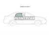 XYG NUBIRA03RDRH Стекло боковое опускное (Сзади/ Справа/ Цвет зеленый) Chevrolet Lacetti 04-13 / Daewoo Lacetti 04-09