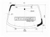 XYG P12-RLFW/X Стекло лобовое в клей NISSAN PRIMERA 2001- 4/5D HBK/WGN