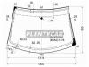 XYG POLO-02LFW/X Стекло лобовое в клей VOLKSWAGEN POLO 3D/5D HBK 2001-