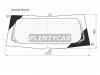 XYG PZ4405RWHX Стекло заднее (Цвет зеленый/ Обогрев/ RHD (снизу вырез)/ 5D HBK) Mitsubishi Colt 04-12