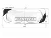 XYG QX6016RWHX Стекло заднее с обогревом INFINITI QX60 16-