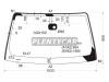 XYG R51-VSCPLFW/X Стекло лобовое в клей NISSAN PATHFINDER/XTERRA/FRONTIER/NAVARA 2005-