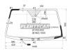 XYG REXTON-06-L-VCSPHLFW/H/X Стекло лобовое с обогревом щеток в клей SSANGYONG REXTON II SUV 5D 2006-
