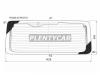 XYG RH20020RWHX Стекло заднее (Цвет зеленый/ Обогрев/ STD CAB 20-) Toyota Hiace 13-
