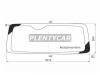 XYG RH200W-NHRW/H/X Стекло заднее (крышка багажника) с обогревом TOYOTA HIACE/QUANTUM RH224W VAN 05- WIDE CAB