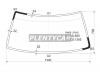 XYG RN85LFW/X Стекло лобовое в клей TOYOTA 4-RUNNER/HILUX SURF 88-95,GREAT WALL SAFE SUV/ADMIRAL
