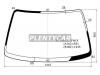 XYG RT190-CL LFW/X Стекло лобовое в клей без полосы TOYOTA CORONA/CALDINA/CARINA E/CORONA SF 92-02 4/5D