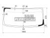 XYG RU100LFW/X Стекло лобовое в клей TOYOTA DYNA/HINO 300 WIDE CAB 11- (7.5 тонн)