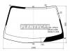 XYG RX90H-CL LFW/X Стекло лобовое в клей без полосы TOYOTA MARK II 92-96