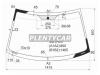 XYG S40LFW/X Стекло лобовое в клей VOLVO S40 4D SED/ V40 WAGON 96-