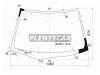 XYG S5A-RLFW/X Стекло лобовое в клей HONDA CIVIC 2001-2005 4D