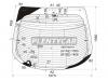 XYG S6M RW/H/X Стекло заднее (крышка багажника) с обогревом HONDA INTEGRA/ACURA RSX 01-06