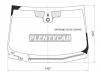 XYG SAFRANE-10-CSLFW/H/X Стекло лобовое с обогревом щеток в клей RENAULT LATITUDE/SAFRANE 4D SED 2010-