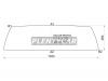 XYG SAILOR RW/H/X Стекло заднее (крышка багажника) GREAT WALL SOCOOL/SAILOR PICK UP 05-