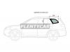 XYG SANTAFE-05 SW/LH/X Стекло кузова (собачник) заднее левое HYUNDAI SANTA FE 06-