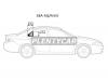 XYG SEA RQ/RH/X Стекло форточки (уголок) задней правой двери HONDA ACCORD 02-08/ACURA TSX 04-08 4D